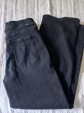 MOTHER The Mid Rise Rambler Zip Ankle Jeans in Night In Venice